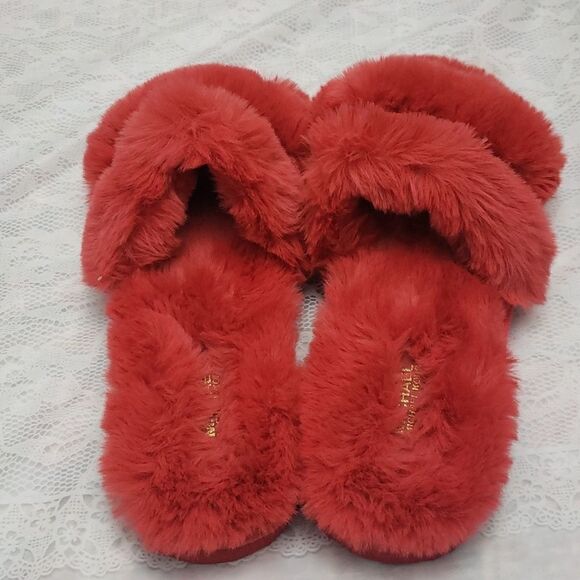 Michael Kors Faux Fur Slides slippers New - Picture 4 of 6